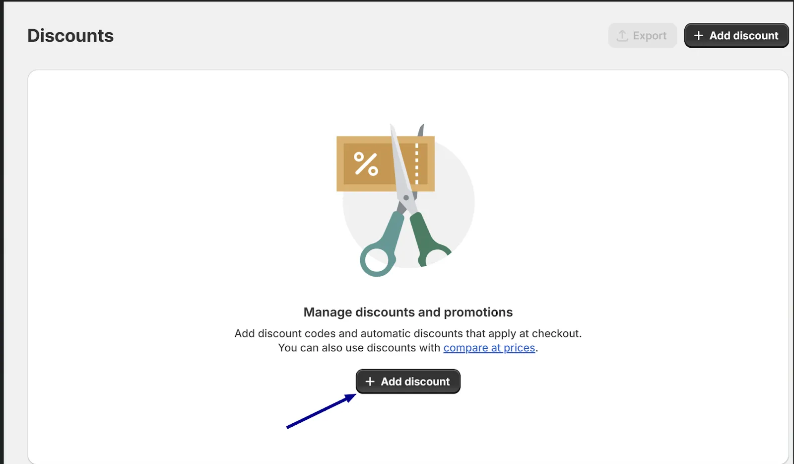 Step 2: Choose Add Discount